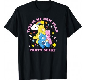 Care Bears This Is My New Year Party Shirt Rain bow Icons T-Shirt